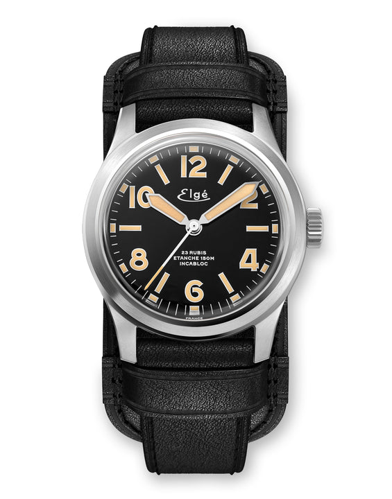 Chamonix Automatic Watch - Black Leather Strap