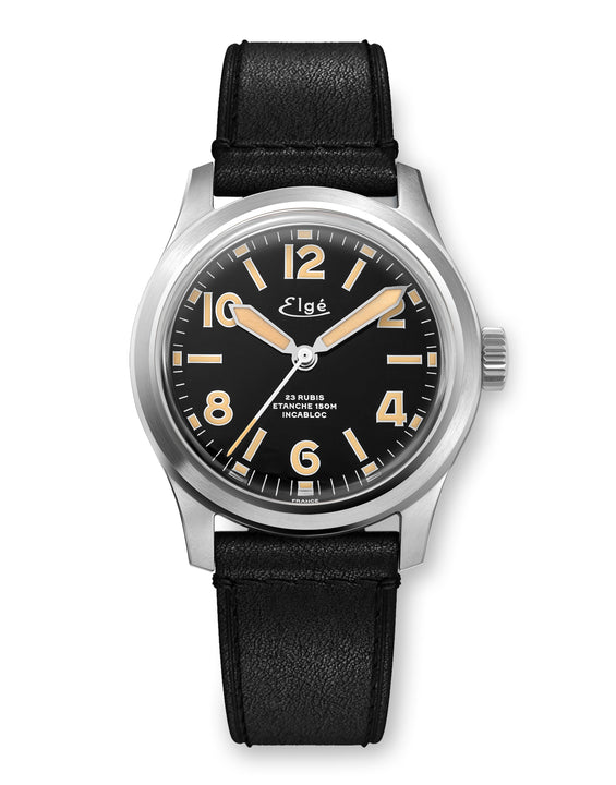 Chamonix Automatic Watch - Black Leather Strap