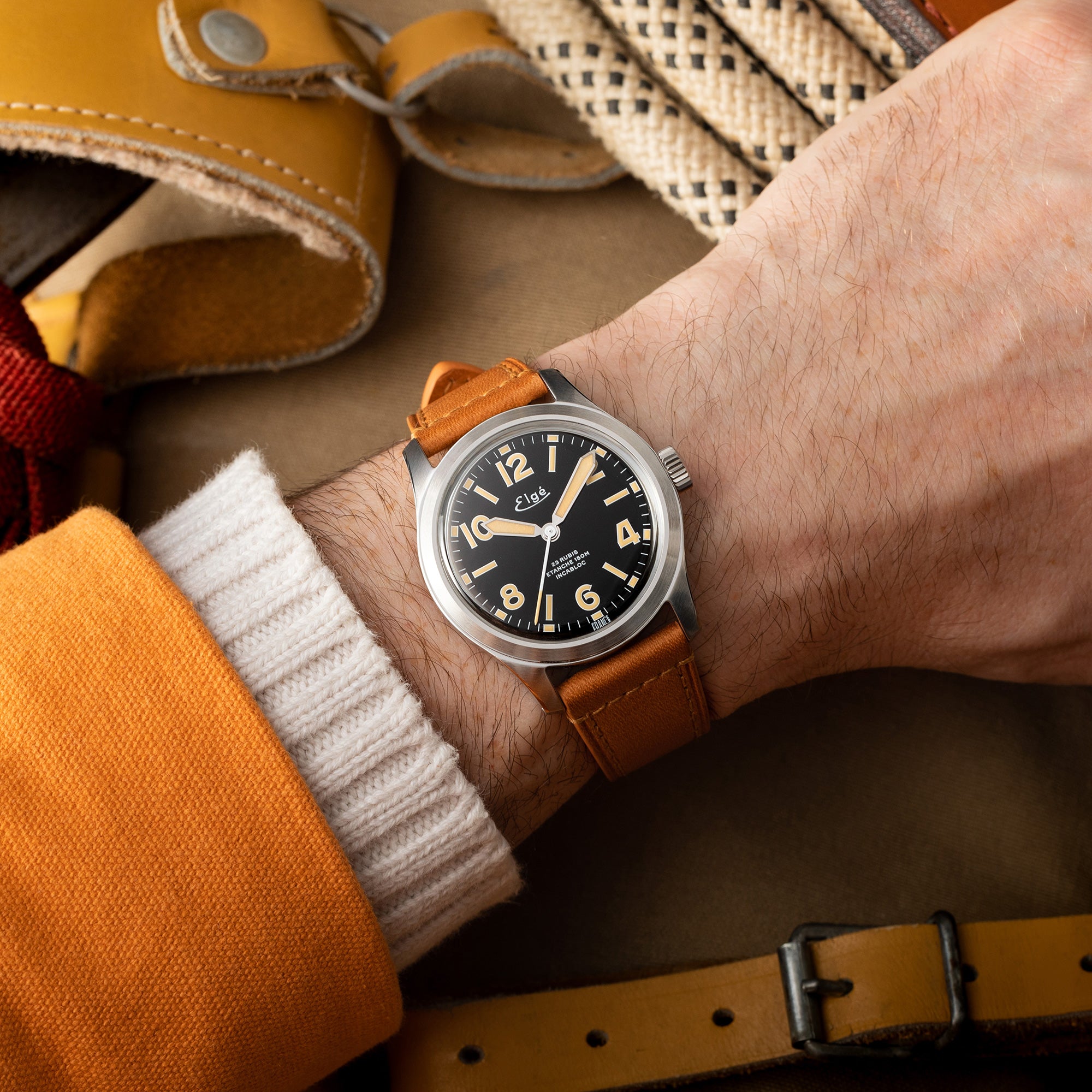 Chamonix Automatic Watch - Tanned Leather Strap