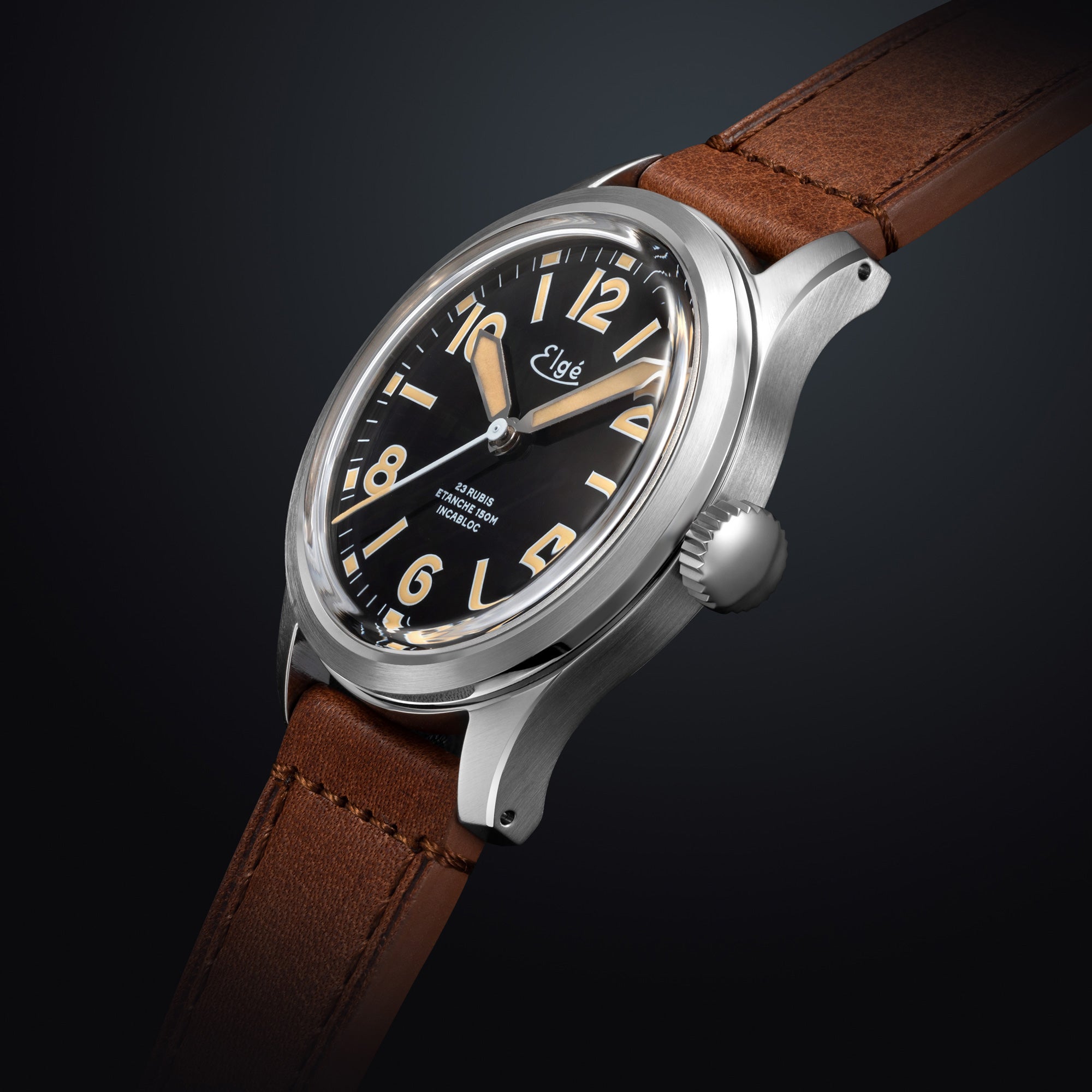 Chamonix Automatic Watch - Brown Leather Strap